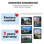 Wall Mounted Window Display Led Lighting Picture Frames Rectangular Crystal Light Box