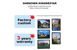 China Wall Mounted Window Display Led Lighting Picture Frames Rectangular Crystal Light Box supplier