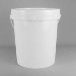 Red Plastic Paint Bucket with Handle and Leakproof Design for sale