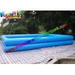 Heat Sealed Rectangle Inflatable Swimming Pool , 2 Layers Inflatable Water pools