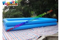 China Heat Sealed Rectangle Inflatable Swimming Pool , 2 Layers Inflatable Water pools supplier