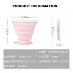 Silk Screen Logo 90g Retractable Foldable Silicone Coffee Cup