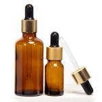 Custom Label Tincture 5ml Amber Glass Dropper Bottles Bulk With Plastic Dropper Cap for sale