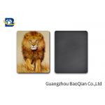 Stunning Lion 3D Image Lenticular Magnet Sticker 0.45mm Thickness For Decoration for sale