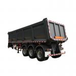 Carbon Steel BPW Dump Semi Trailer Vehicle 50t Payload 3 Axles for sale