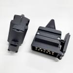 12 Pin Trailer Connector 12V ABS Brass Waterproof Square Plastic Copper Black for sale