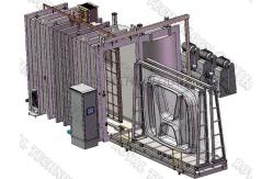 China Large Capacity Innovative Custom PVD Machine Cubic Vacuum Metallizer For Automotive Logos supplier