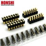 2.54mm High Current Pogo Pin Connector Female 2x7P Gold Plated H2.5 SMT Type For PCB for sale