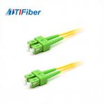 SC Duplex Fiber Optic Patch Cord PVC LSZH OFNR OFNP Type High Return Loss for sale