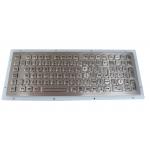 Rugged 102 Keys Panel Mount Keyboard / Laptop Industrial Keyboard In Metal