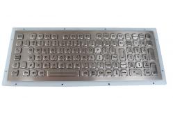 China Rugged 102 Keys Panel Mount Keyboard / Laptop Industrial Keyboard In Metal supplier