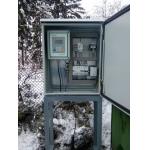 Open channel doppler wall-mounted ultrasonic flow measurement devices