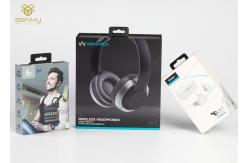 China Handmade Mobile Accessories Packaging Headphone Earphone Box With Hook supplier