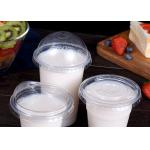 Compostable Plastic Cups With Lids Transparent Disposable Sippy Cold Cups PLA PET Clear for sale