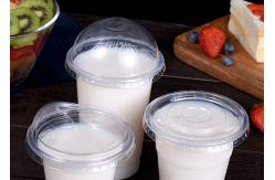 China Compostable Plastic Cups With Lids Transparent Disposable Sippy Cold Cups PLA PET Clear supplier