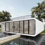 Apple Cabin House Modern And Sustainable Galvanized Steel Frame And Metal Carved Panel For Comfortable Living for sale