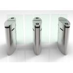 Optical Passage Access Control Turnstile Gate Arylic Wing Sliding Lane Barrier 30 Watt