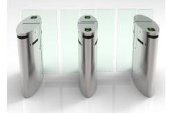 China Optical Passage Access Control Turnstile Gate Arylic Wing Sliding Lane Barrier 30 Watt supplier