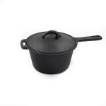 Pre-Seasoned Cast Iron Covered Saucepan With Long Handle – Perfect For Stovetop, Oven & Grill Cooking for sale