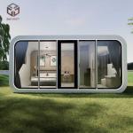 Stainless Steel Apple Capsule House Home Accommodation for Outdoor Adventure