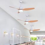 Residential  Modern 65W 1500LM 3 ABS Blade Ceiling Fan 47 Inch for sale