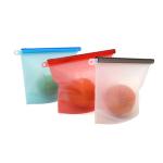 4 Colors BPA Free Reusable Silicone Food Preservation Bag 1500ML for sale