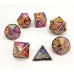 Antiwear Nontoxic Metal Dice RPG Exquisite Carving For Collection for sale