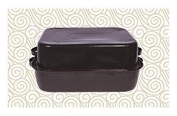 China Enamel Deep Fryer Sour Casserole Potato Pot 0.5mm Thickness Turkey Roast Pan supplier