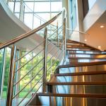 Smooth PSS Stainless Steel Handrails with Crystal Accents for Glass Fencing for sale