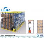 Forklift Warehouse Pallet Racking Systems ,  1000-2500kg / Arm Drive Through Racks for sale