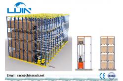 China Forklift Warehouse Pallet Racking Systems ,  1000-2500kg / Arm Drive Through Racks supplier