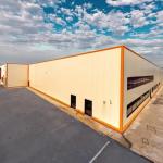 Portal Frame Steel Structure Warehouse , Prefabricated Metal Warehouse Buildings for sale