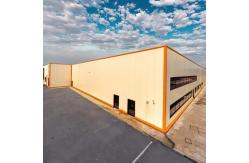 China Portal Frame Steel Structure Warehouse , Prefabricated Metal Warehouse Buildings supplier