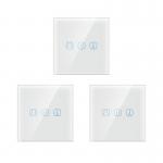 Tempered Glass 4mm Wifi Smart Curtain Switch 2.4GHz Roller Shutter Smart Switch