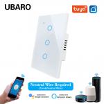 3gang Need Neutral Wire Control Smart Light Switch With App Control Voice Control Manuel Control Timing Set for sale