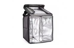 China Polyester Pizza Insulated Lunch Bag Reusable With Reflective Stripe supplier