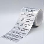 60um 1mil Tamper Proof Seal Security Sticker Silver Matte Semi Transfer Tamper Evident Label For Checkerboard for sale