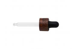 China Pipette Glass Dropper With Different Lenghts Bamboo Dropper Caps For Bottles supplier