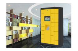 China Library Electronic Luggage Lockers Automatic Storage Lockers With Big Touch Screen supplier