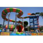 Wide Aqua Park Slide Commercial Fiberglass Python Water Slide 15m Height for sale