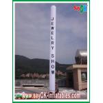 Logo Printing White Pillar Inflatable Sky Dancer Led Lighting Professional OEM for sale
