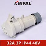 IP44 IEC Industrial Plug Socket Low Voltage Waterproof 24V 48V 2P 3P for sale