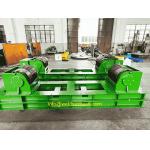 100T Tank Turning Rolls , Pipe Roller Stand With Wide PU Wheel Steel Band for sale