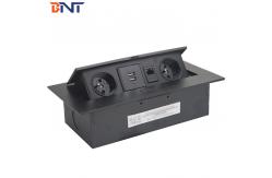 China No MOQ 3mm Panel Thickness Tabletop Hidden Socket With USB Charger Interface supplier