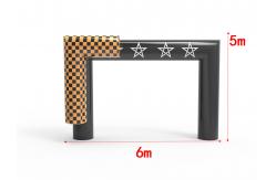 China Customized Outdoor Inflatable Advertising Arch With Logo supplier