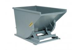 China 7000Lbs Self Dumping Forklift Hopper Gray Steel Dumping Hopper supplier