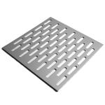 Steel Slotted Elongated Holes Perforated Metal Mesh Panel With Round Ends for sale