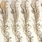 3D Embroidered Bridal Beaded Lace Fabric 140Cm Width For Women Wear for sale