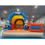 Puncture Resistant Childrens Bouncy Castle With Slide Dogs Cartoon Theme for sale