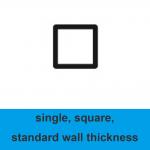 Square Single Bore Quartz Microcapillary Tube Standard Wall Thickness Long Service Life for sale